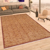 handmade Transitional Kafkaz Tan Lt. Gold Hand Knotted RECTANGLE 100% WOOL area rug 8 x 10
